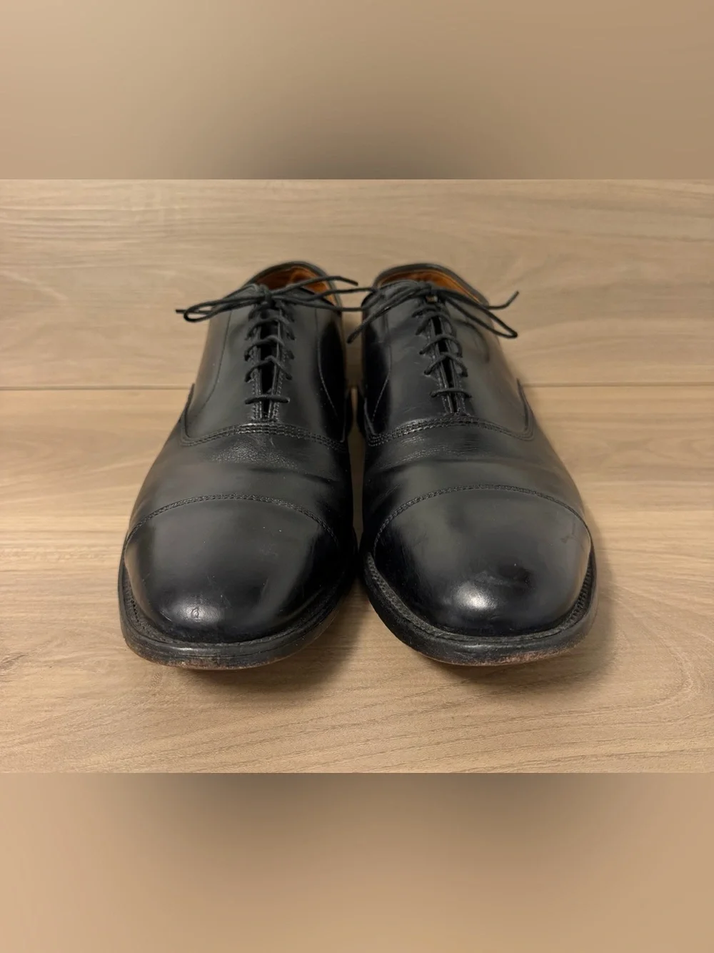 Allen Edmonds Park Avenue Black Cap Toe Oxford Dress Shoes Men’s Size 11 D USA